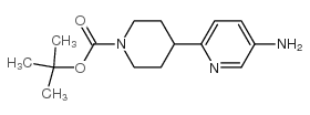 TERT-BUTYL 4-(5-AMINOPYRIDIN-2-YL)PIPERIDINE-1-CARBOXYLATE Structure