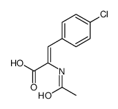 (Z)-2-ACETAMIDO-3-(4-CHLOROPHENYL)ACRYLIC ACID Structure