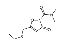 5-(ethylsulfanylmethyl)-N,N-dimethyl-3-oxo-1,2-oxazole-2-carboxamide Structure