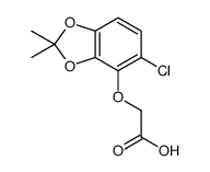 2-[(5-chloro-2,2-dimethyl-1,3-benzodioxol-4-yl)oxy]acetic acid结构式