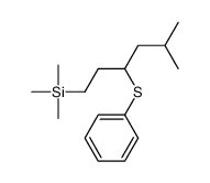 trimethyl-(5-methyl-3-phenylsulfanylhexyl)silane结构式