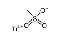 Titanium(IV); methanesulfonate Structure