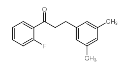 3-(3,5-DIMETHYLPHENYL)-2'-FLUOROPROPIOPHENONE structure