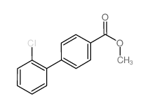 METHYL 2'-CHLORO[1,1'-BIPHENYL]-4-CARBOXYLATE structure