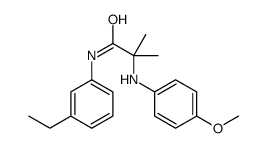 N-(3-ethylphenyl)-2-(4-methoxyanilino)-2-methylpropanamide Structure