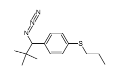 1-(1-azido-2,2-dimethylpropyl)-4-(propylthio)benzene Structure