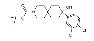 9-(3,4-dichloro-phenyl)-9-hydroxy-3-aza-spiro[5.5]undecane-3-carboxylic acid tert-butyl ester Structure