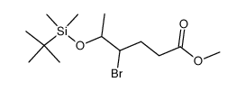 methyl 4-bromo-5-(tert-butyl-dimethyl-silanyloxy)hexanoate Structure