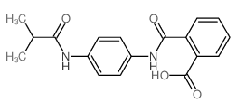 2-{[4-(Isobutyrylamino)anilino]-carbonyl}benzoic acid structure