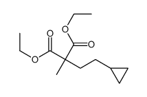 diethyl 2-(2-cyclopropylethyl)-2-methylpropanedioate Structure