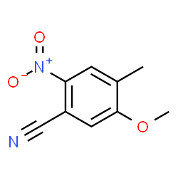 5-甲氧基-4-甲基-2-硝基苯甲腈结构式