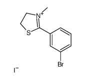 2-(3-bromophenyl)-3-methyl-4,5-dihydro-1,3-thiazol-3-ium,iodide Structure