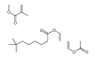 ethenyl acetate,ethenyl 7,7-dimethyloctanoate,methyl 2-methylprop-2-enoate结构式