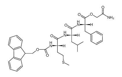 FMOC-L-Met-L-Leu-L-Phe-CAM结构式