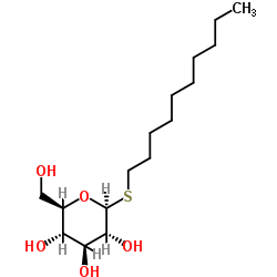 Decyl 1-thio-β-D-glucopyranoside Structure