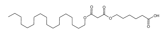 6-(2-((octadecyloxy)carbonyl)acetoyloxy)hexanoic acid Structure