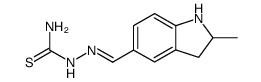 2-methyl-indoline-5-carbaldehyde thiosemicarbazone Structure