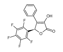 (R)-3-hydroxy-5-(perfluorophenyl)-4-phenylfuran-2(5H)-one Structure