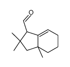 3a,4,5,6-tetrahydro-2,2,3a-trimethylindancarbaldehyde structure