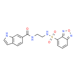 N-{2-[(2,1,3-Benzoxadiazol-4-ylsulfonyl)amino]ethyl}-1H-indole-6-carboxamide picture