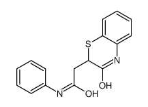 2-(3-oxo-4H-1,4-benzothiazin-2-yl)-N-phenylacetamide Structure