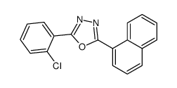 2-(2-chlorophenyl)-5-naphthalen-1-yl-1,3,4-oxadiazole Structure