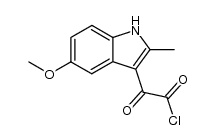 2-(5-methoxy-2-methyl-1H-indol-3-yl)-2-oxoacetyl chloride Structure