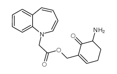 1h-1-benzazepine 1- acetic acid, 3-amino-2,3,4,5-tetrahydro-2-oxo phenyl methyl ester (+ ) Structure