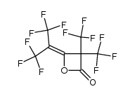 3,3-bis-trifluoromethyl-4-(2,2,2-trifluoro-1-trifluoromethyl-ethylidene)-oxetan-2-one Structure