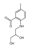 3-(4-methyl-2-nitroanilino)propane-1,2-diol结构式