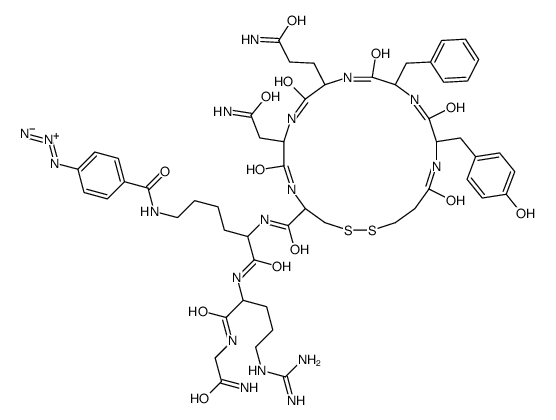 vasotocin, 1-desamino-(4-azidobenzoyl)Lys(7)-Arg(8)- structure