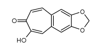 6-Hydroxy-cyclohepten-4,5-benzo[1,2-d][1,3]dioxol-7-on Structure