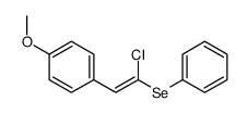 1-(2-chloro-2-phenylselanylethenyl)-4-methoxybenzene结构式