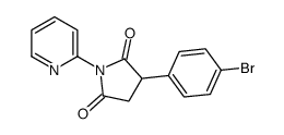 3-(4-bromophenyl)-1-pyridin-2-ylpyrrolidine-2,5-dione Structure