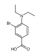 3-溴-4-(二乙基氨基)苯甲酸结构式