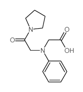 [(2-Oxo-2-pyrrolidin-1-ylethyl)(phenyl)amino]-acetic acid结构式