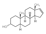 (3α,5α)-16-烯-3-甾醇结构式