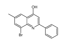 8-Bromo-4-hydroxy-6-methyl-2-phenylquinoline结构式