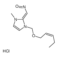 [(E)-[1-methyl-3-[[(Z)-pent-2-enoxy]methyl]imidazol-2-ylidene]methyl]-oxoazanium,chloride结构式