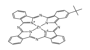 Zn(II) mono-2-(t-butyl)phthalocyanine结构式