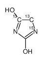 Hydantoin-4,5-13C2,1-15N结构式