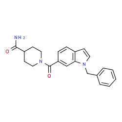 1-[(1-benzyl-1H-indol-6-yl)carbonyl]piperidine-4-carboxamide picture