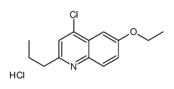 4-Chloro-6-ethoxy-2-propylquinoline hydrochloride Structure