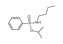 N-n-butyl O-isopropyl phenylphosphonic acid amide结构式