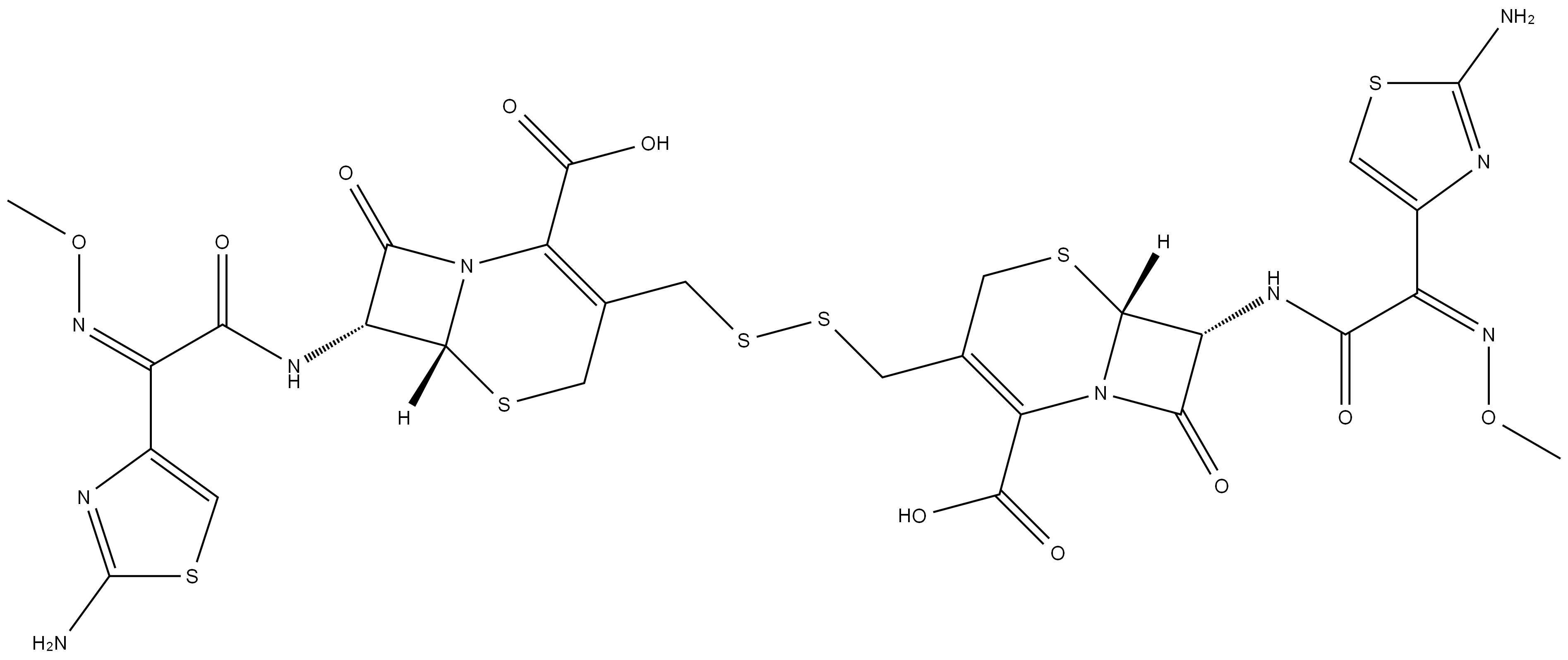 Desfuroyl Ceftiofur Dimer (>90%) Structure