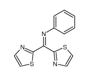 N-[di(2-thiazolyl)methylene]aniline结构式