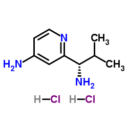 2-[(1S)-1-Amino-2-methylpropyl]-4-pyridinamine dihydrochloride Structure