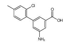 3-amino-5-(2-chloro-4-methylphenyl)benzoic acid结构式