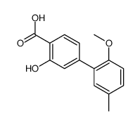 2-hydroxy-4-(2-methoxy-5-methylphenyl)benzoic acid Structure