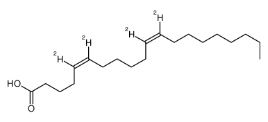 (Z,Z)-5,11-Eicosadienoic Acid结构式